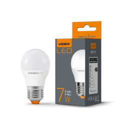 LED lamp G45e 7W E27 4100K 220V VIDEX