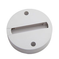 Track platform 2 WAY Lemanso incl. ABS circle, white / LM3226 fireproof