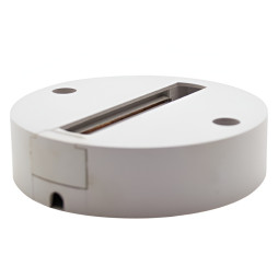 Track platform 2 WAY Lemanso incl. ABS circle, white / LM3226 fireproof