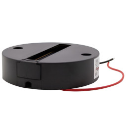 Track platform 2 WAY Lemanso incl. ABS circle, black / LM3226 fireproof