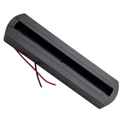 Track pad 2 WAY Lemanso cover ABS oval, black / LM3229 fireproof