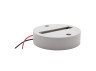 Track pad 2 WAY Lemanso cover PC circle, white / LM3227 fireproof
