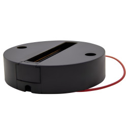 Track pad 2 WAY Lemanso cover PC circle, black / LM3227 fireproof