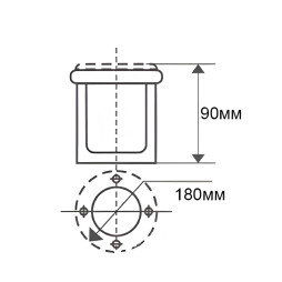 LED sidewalk lamp Lemanso 12LED 12W 600LM 6500K / LM3705