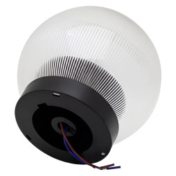 Ball diameter 150 transparent prismatic Lemanso PL2113 max. 25 W + base with E27