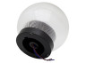 Ball diameter 150 transparent prismatic Lemanso PL2113 max. 25 W + base with E27