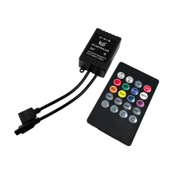 RGB controller 6A 12V infrared, music LEDUA