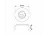Motion and light sensor VIDEX VL-SPC12W 220V 1200W infrared