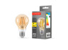 LED lamp TITANUM Filament A60 7W E27 2200K bronze