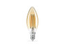 LED lamp TITANUM Filament C37 4W E14 2200K bronze