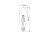 LED lamp TITANUM Filament C37 4W E14 2200K bronze