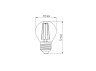 LED lamp TITANUM Filament G45 4W E27 4100K