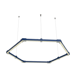 Lamp collapsible LED pendant, Hexagon, Honeycomb, ceiling "Hexagon mini" hexagon 110-240V 24W 4500k 500*6 blue body LEDUA