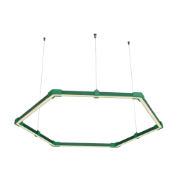 Lamp collapsible LED pendant, Hexagon, Honeycomb, ceiling "Hexagon mini" hexagon 110-240V 24W 4500k 500*6 green body LEDUA