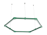 Lamp collapsible LED pendant, Hexagon, Honeycomb, ceiling "Hexagon mini" hexagon 110-240V 24W 6500k 500*6 green housing LEDUA