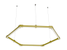Lamp collapsible LED pendant, Hexagon, Honeycomb, ceiling "Hexagon mini" hexagon 110-240V 24W 6500k 500*6 yellow housing LEDUA
