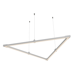 LED pendant lamp, ceiling lamp "Delta mini" triangle 110-240V 24W 3500k1000*1000*1000 white body LEDUA