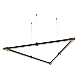 LED pendant lamp, ceiling lamp "Delta mini" triangle 110-240V 24W 3500k1000*1000*1000 black body LEDUA