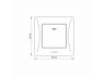 Single-button switch with backlight white VIDEX BINERA