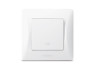 Single-button switch intermediate white VIDEX BINERA
