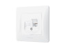 CAT6 single computer socket white VIDEX BINERA