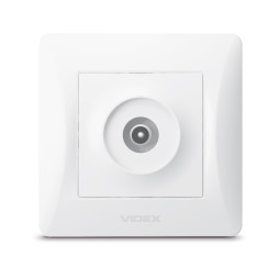TV single television socket white VIDEX BINERA