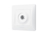 TV single television socket white VIDEX BINERA
