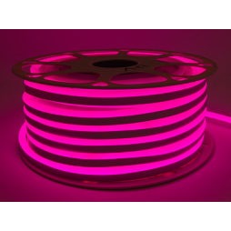 LED neon 8*16mm 120led 2835 12V 8W/m IP65 pink #55-P (coil 25m) AVT