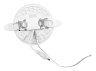 LED recessed DownLight round ESTER sensor 9W 85-265V 5000K #470/1 AVT