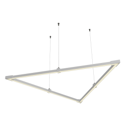 LED pendant lamp, ceiling lamp "Delta 2 mini" triangle 110-240V 48W 4500k 2000*2000*2000 white body LEDUA