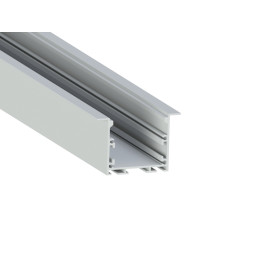 Aluminum profile for LED strip AL-17 2 meters anodized mortise ceiling "Some deformation" LEDUA
