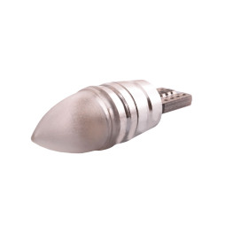 LED car lamp T10-HP-3pcs 1w floral lens blue 12V LEDUA