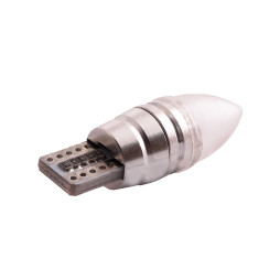 LED car lamp T10-HP-3pcs 1w floral lens blue 12V LEDUA