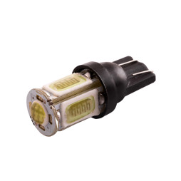 LED car lamp T10-COB-5side-24chip cold blue 12V LEDUA
