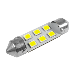 LED car lamp S85-36mm-6smd 3528 white 12V LEDUA