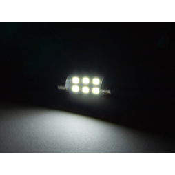 LED car lamp S85-36mm-6smd 3528 white 12V LEDUA