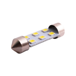 LED car lamp S85-39mm-6smd 3528 white 12V LEDUA