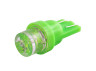 LED auto lamp T10-1pc-concave LED green 24V LEDUA