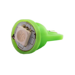 LED auto lamp T10-5050-1smd green 24V LEDUA