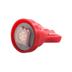 LED auto lamp T10-5050-1smd red 24V LEDUA