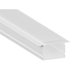 Aluminum profile for LED strip AL-108 2 meters white recessed LEDUA