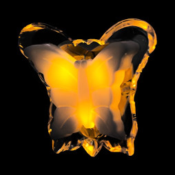 Night light Lemanso Butterfly yellow 3 LED / NL102