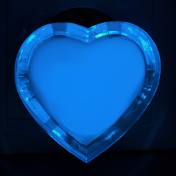 Night light Lemanso Heart blue 3 LED / NL131