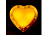 Night light Lemanso Heart yellow 3 LED / NL132