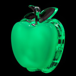 Night light Lemanso Apple green 3 LED / NL143