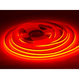 LED strip COB 320led-8mm-12V IP20 12W/m 220lm/m red 2 years warranty LEDUA