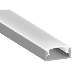 Aluminum profile for LED strip AL-65 2 meters anodized overhead LEDUA (1018490)