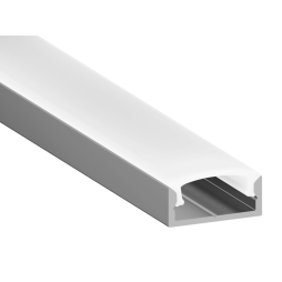 Aluminum profile for LED strip AL-66 2 meters not anodized overhead LEDUA