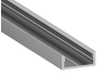 Aluminum profile for LED strip AL-66 2 meters not anodized overhead LEDUA