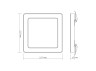 LED square lamp VIDEX DL6S 18W 3000K-4000K-6500K White